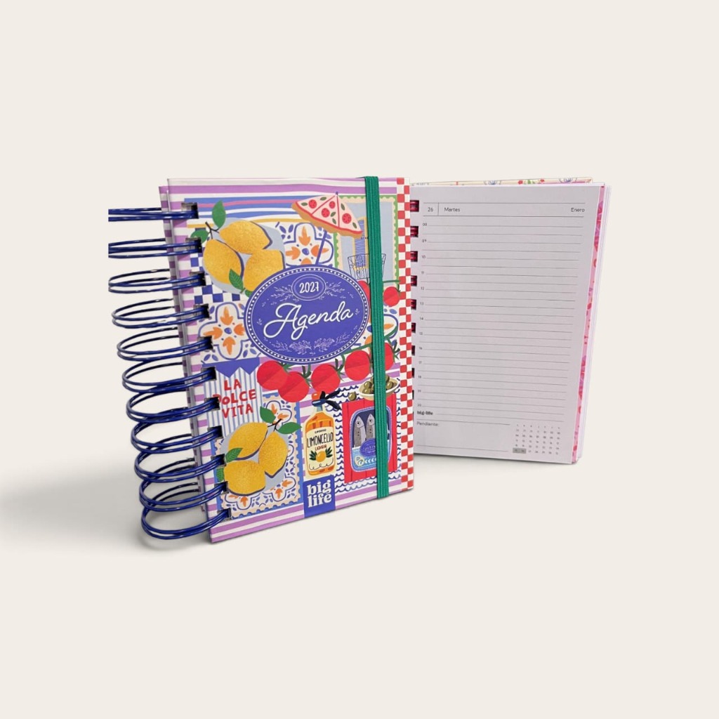 AGENDA N°6 DIARIA C/ESP.10x15 DOLCE VITA BIG LIFE